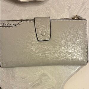 Botkier Gray Leather Wallet